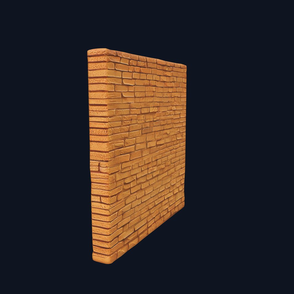 Rustic Brick Wall model pack